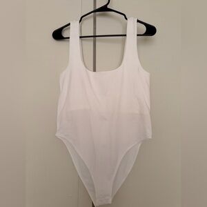 a new day Women's White Bodysuit